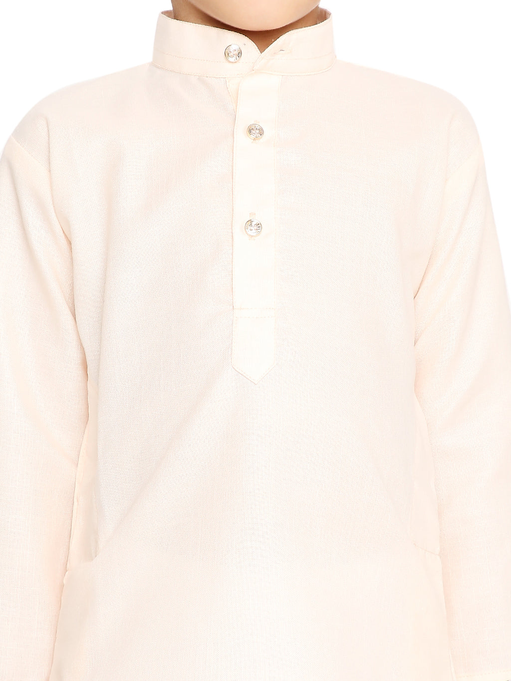 Light Pich Plain Kid's Kurta Set (2107)