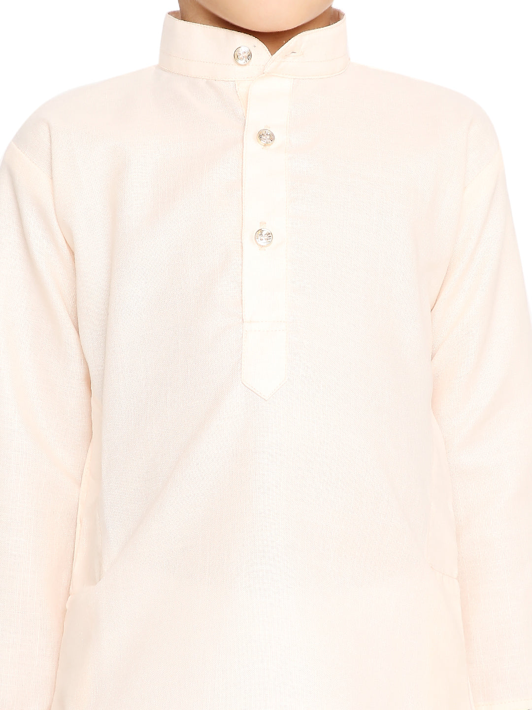 Light Pich Plain Kid's Kurta Set (2107)
