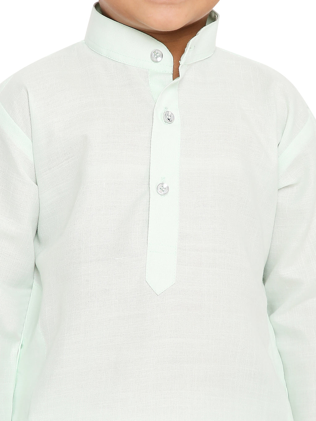 Light Pista Plain Kid's Kurta Set (2108)