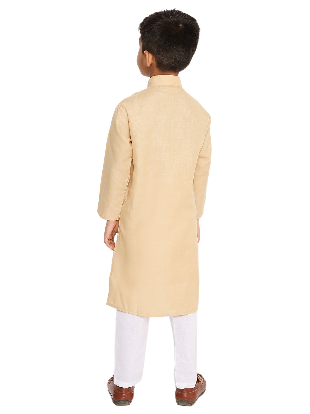 Biscuit Plain Kid's Kurta Set (2113)