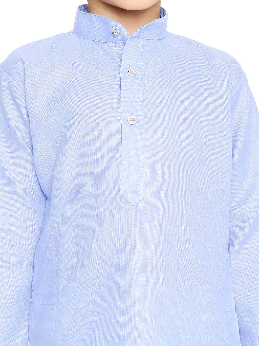 Blue Plain Kid's Kurta Set (2120)