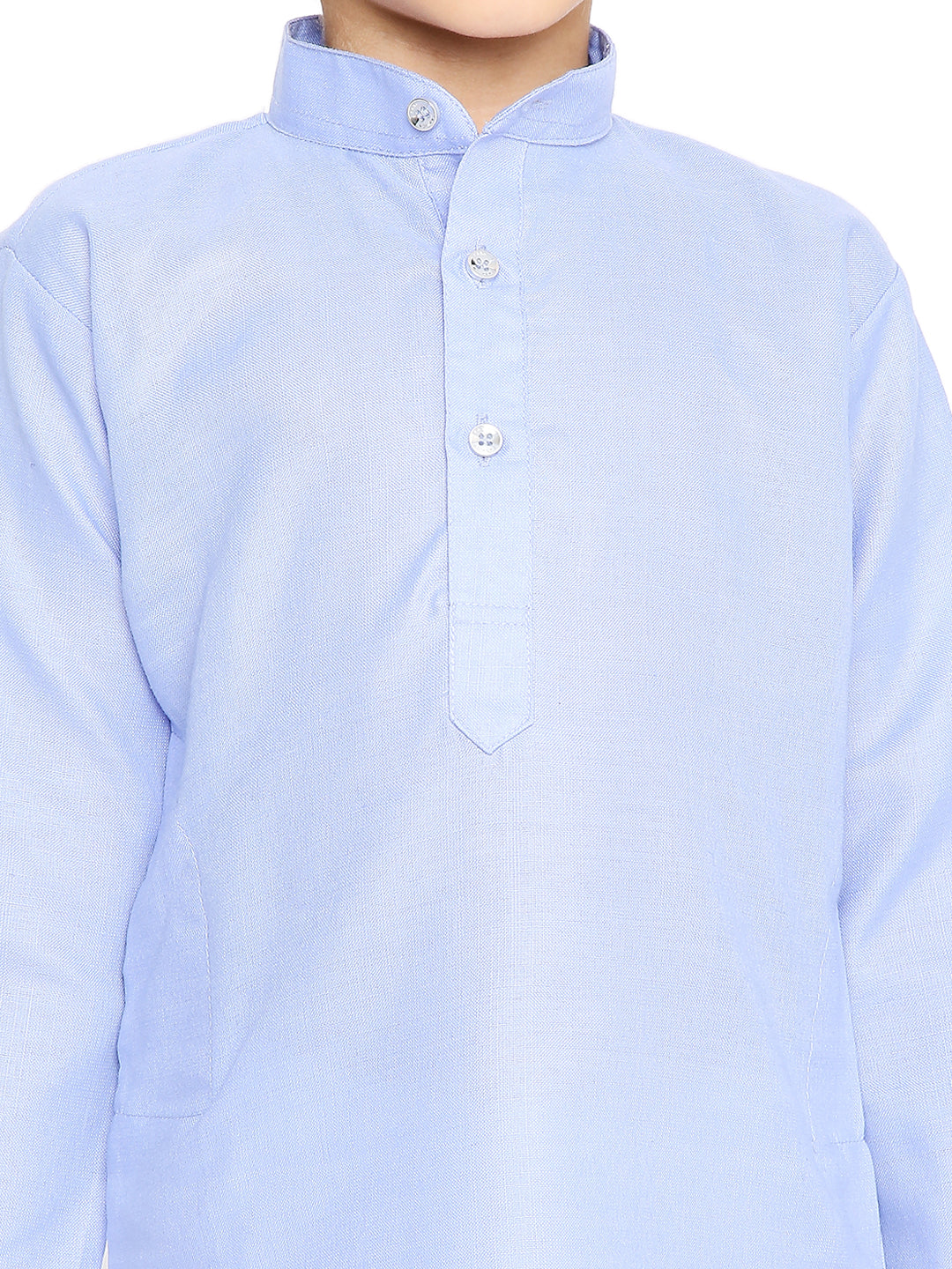 Blue Plain Kid's Kurta Set (2120)