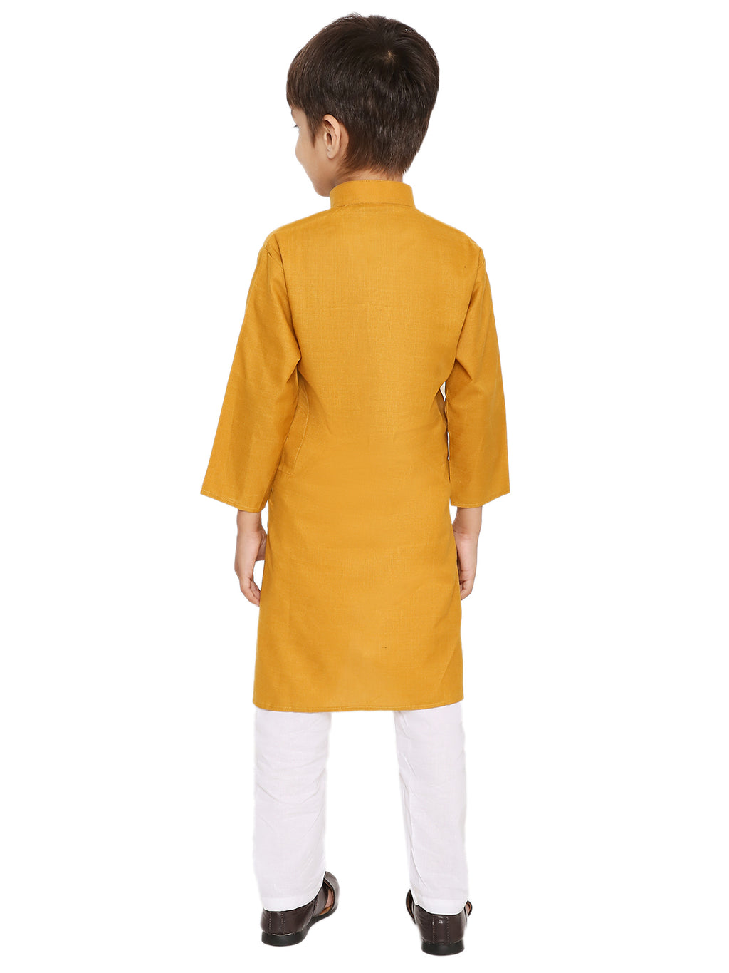 Rust Plain Kid's Kurta Set (2129)