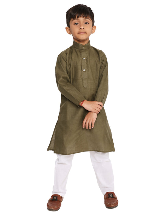 Mahendi Plain Kid's Kurta Set (2130)