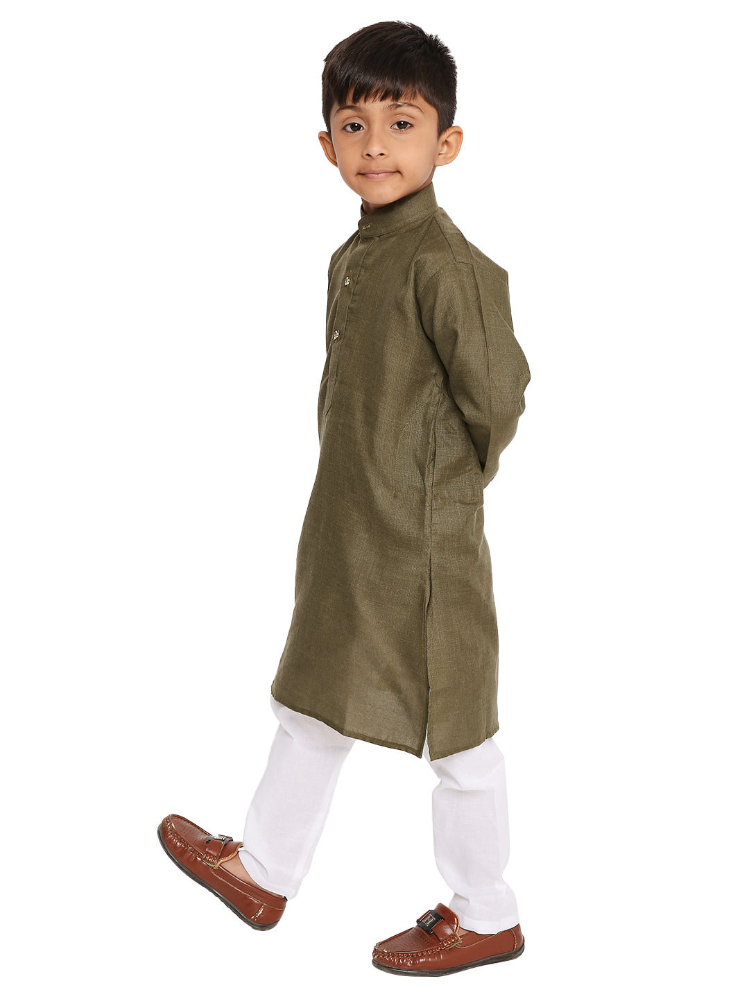 Mahendi Plain Kid's Kurta Set (2130)