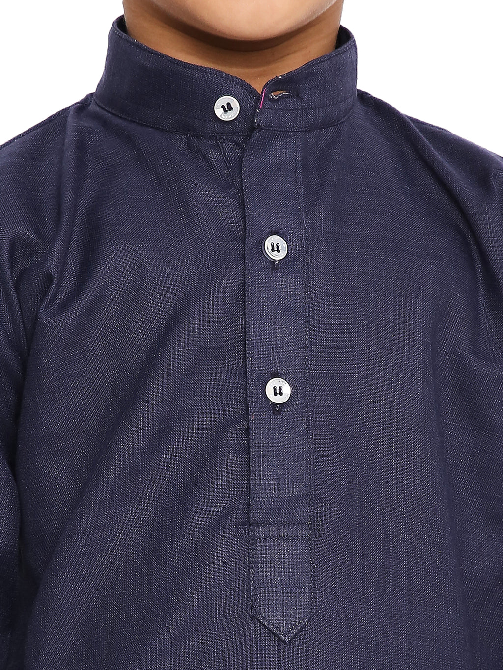 New Blue Plain Kid's Kurta Set (2135)
