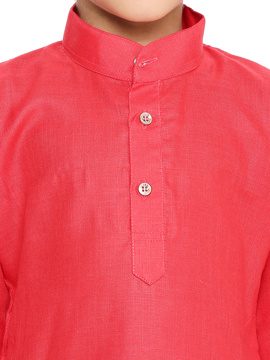 Dark Pich Plain Kid's Kurta Set (2150)