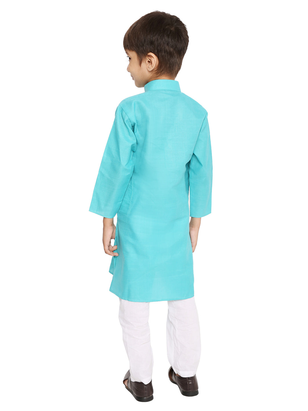 Rama Green Plain Kid's Kurta Set (2151)