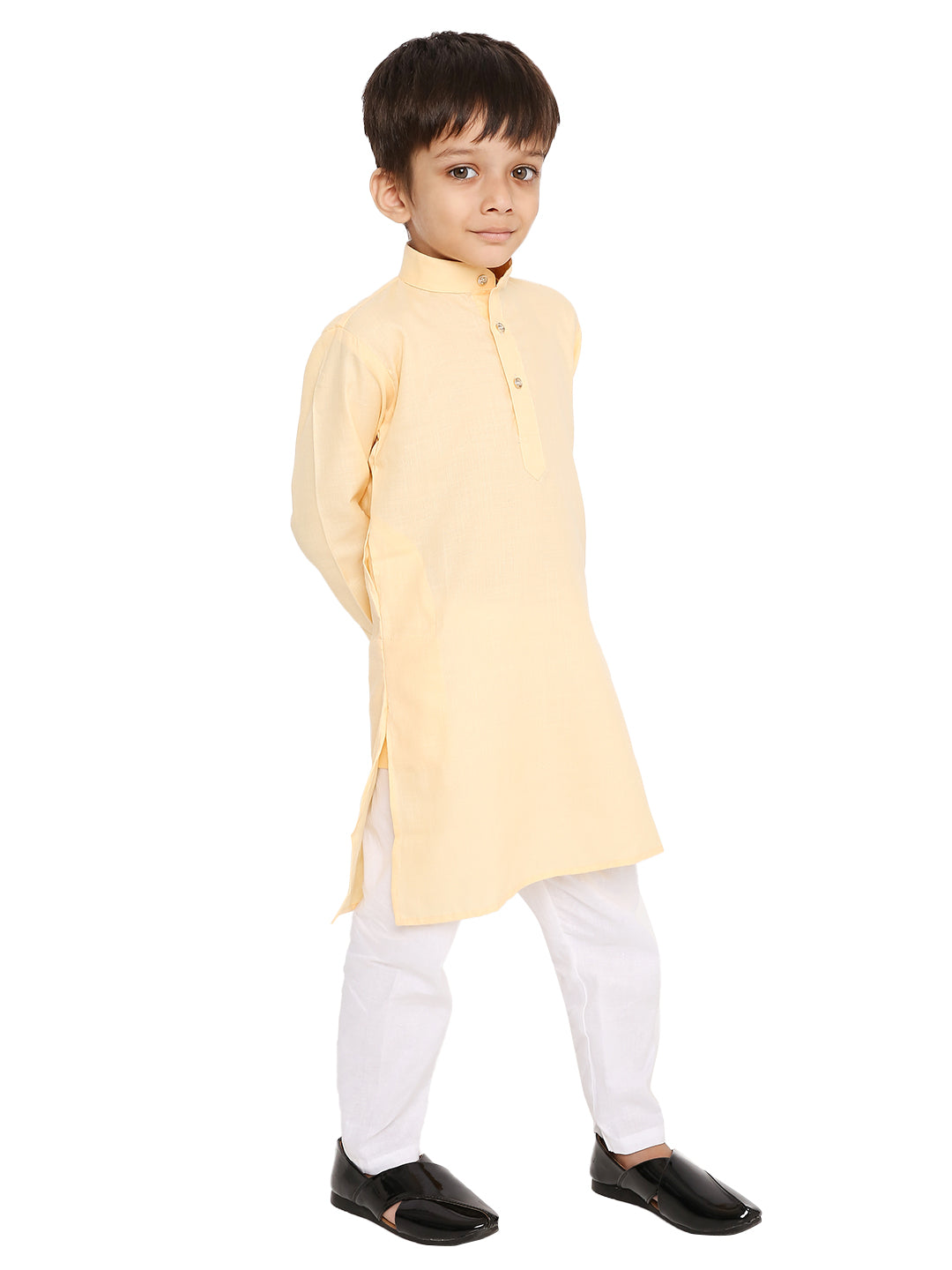 Lemon Plain Kid's Kurta Set (2151)