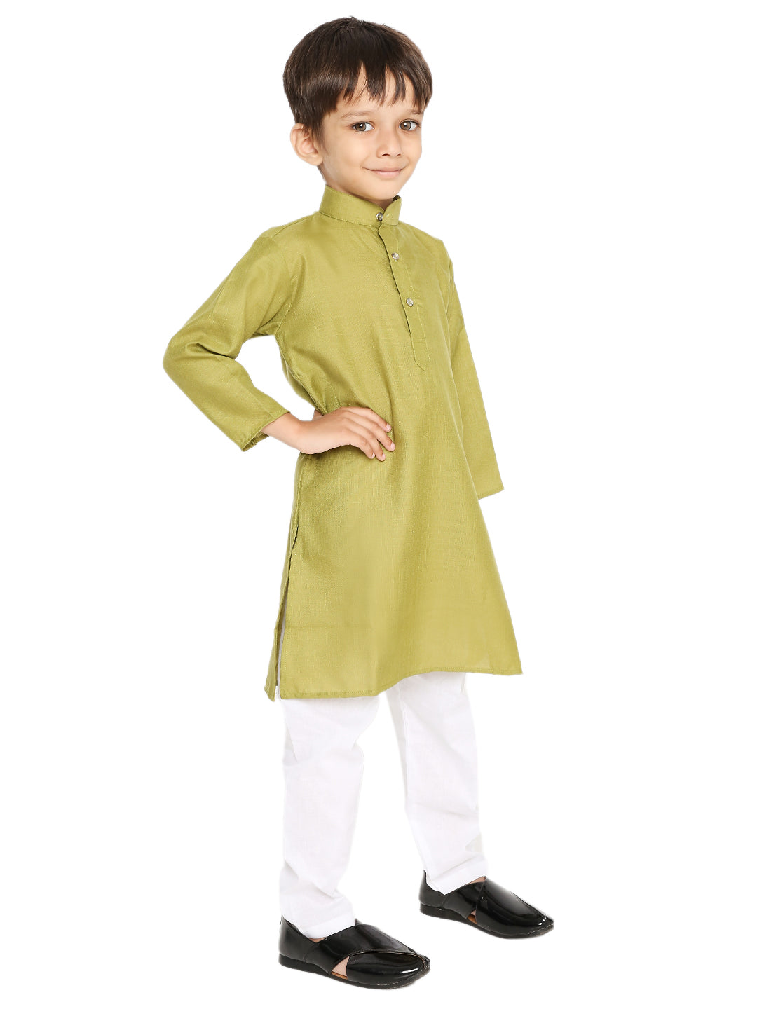 Khakhi Plain Kid's Kurta Set (2160)