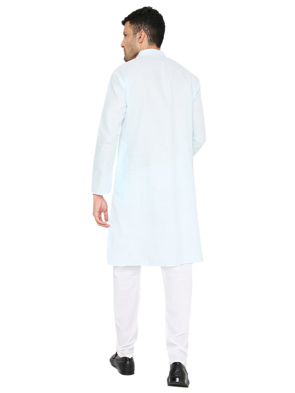 Light Sky Plain Kurta Set (1106)