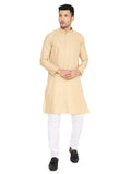 Biscuit Plain Kurta Set (1001)