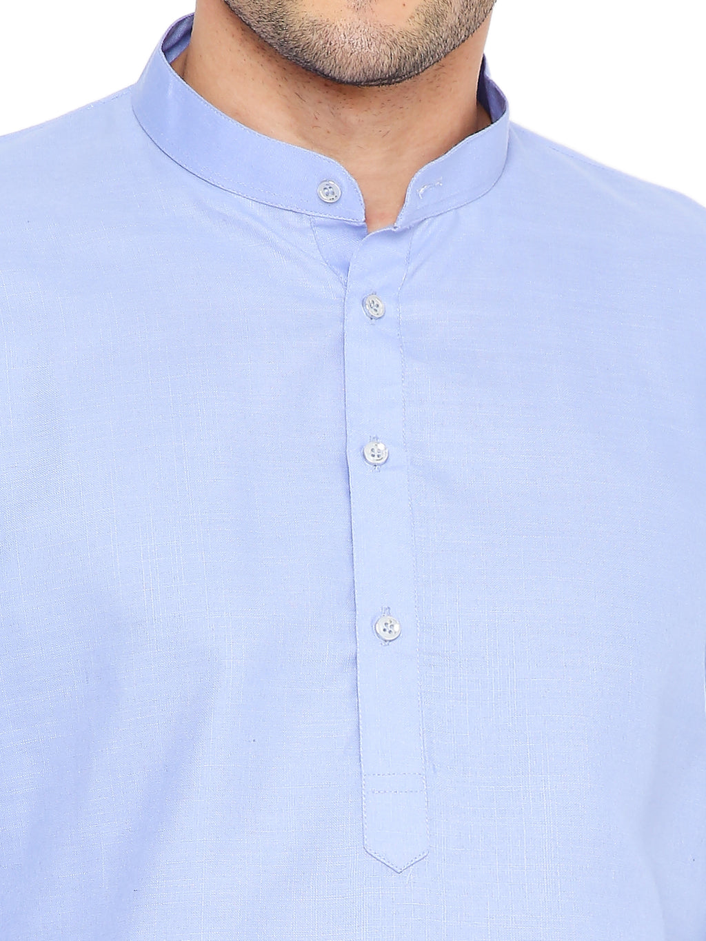 Blue Plain Kurta Set (1120)