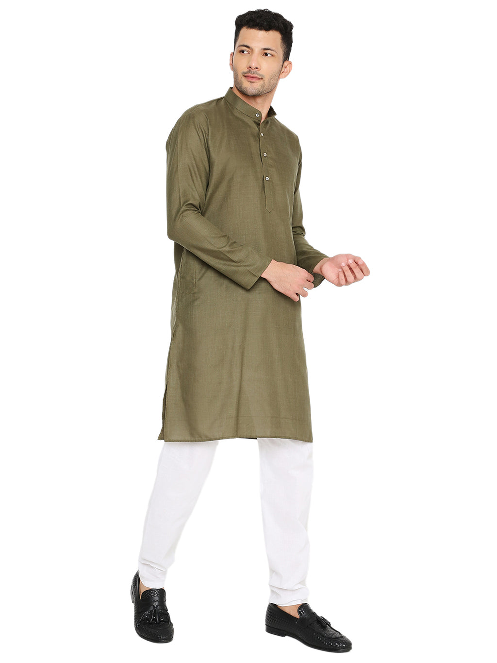 Mahendi Plain Kurta Set (1130)