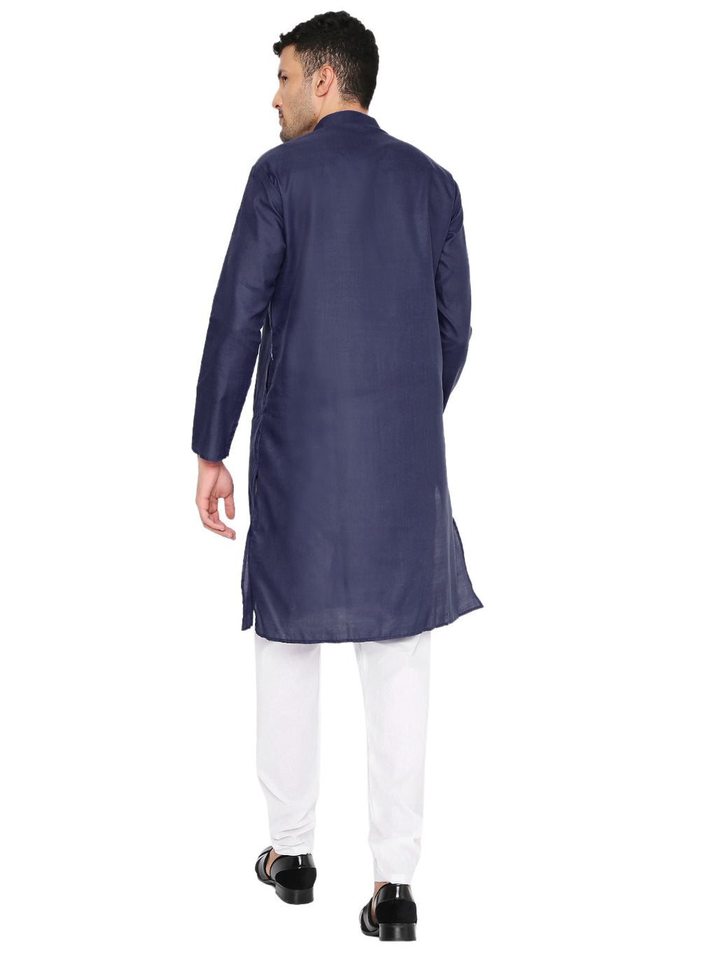 New Blue Plain Kurta Set (1135)