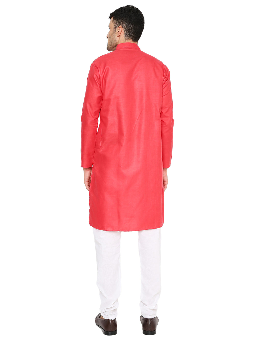 Dark Pich Plain Kurta Set (1150)