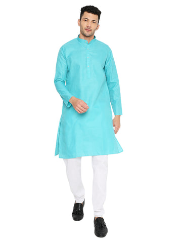 Rama Green Plain Kurta Set (1151)