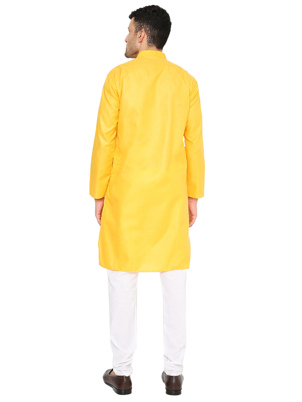 Yellow Plain Kurta Set (1161)