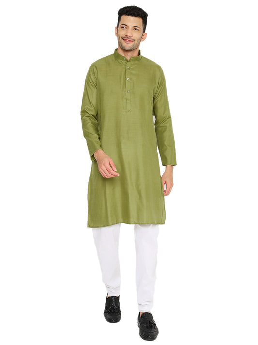 Khakhi Plain Kurta Set (1160)