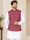 Rich Maroon Solid Silk-Blend Koti(377)