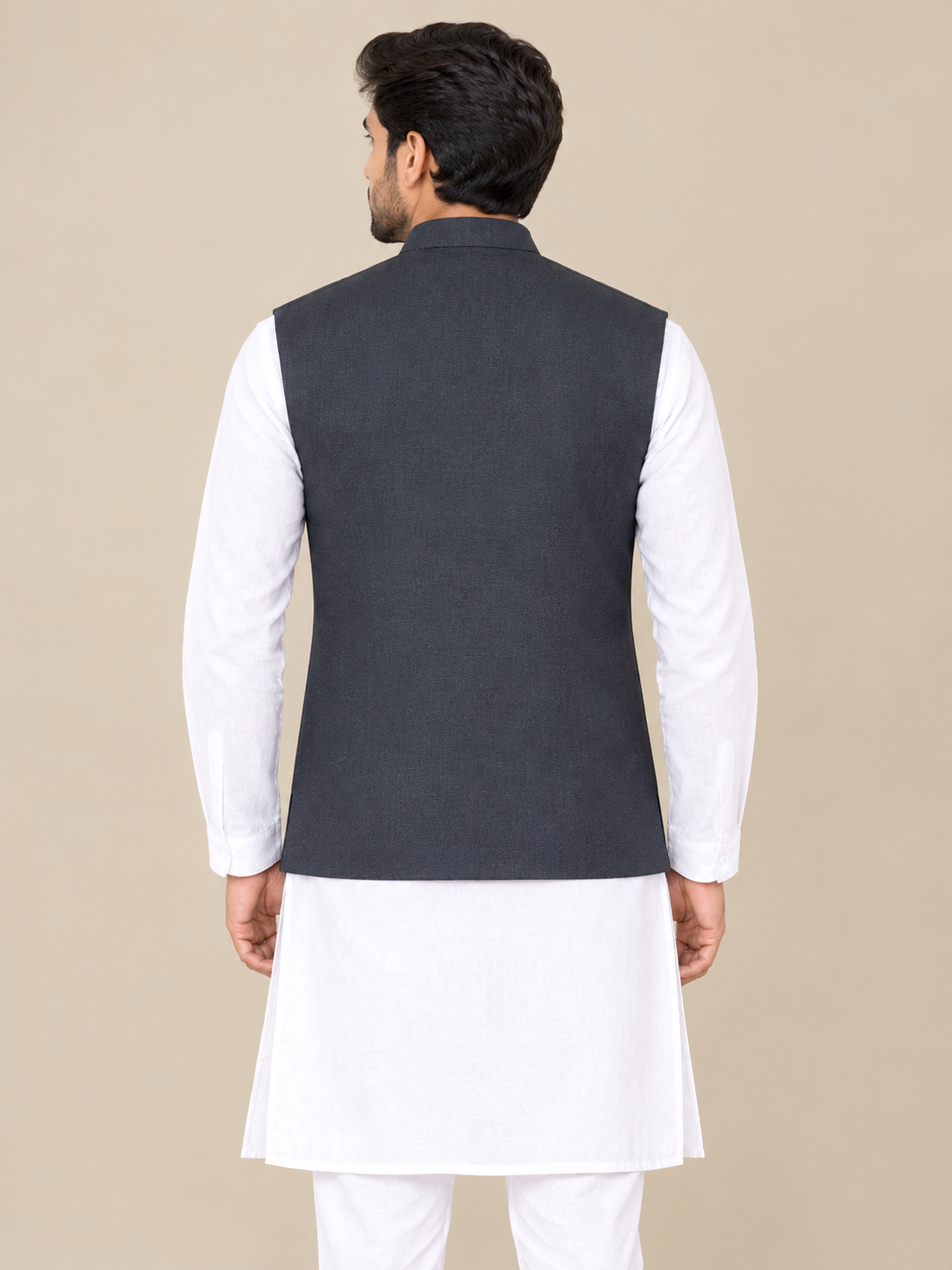 Men’s Charcoal Grey Traditional Koti (377)