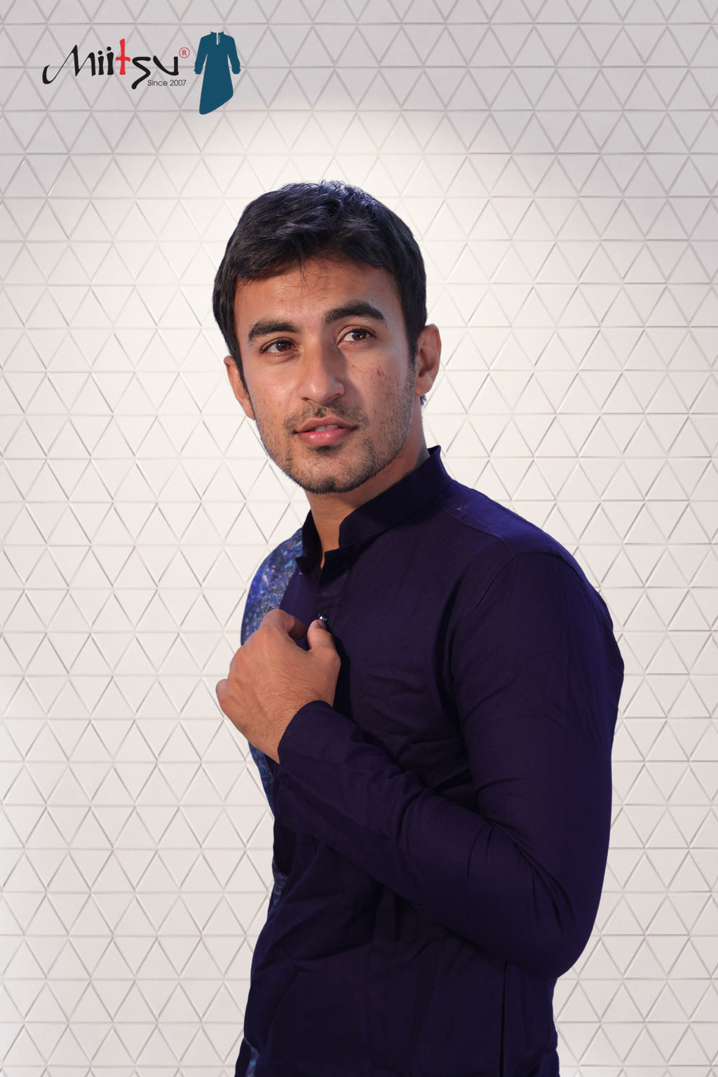Midnight Mosaic Cotton Kurta (5050)