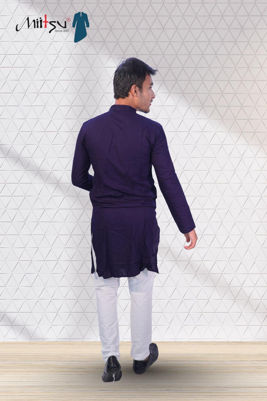 Midnight Mosaic Cotton Kurta (5050)