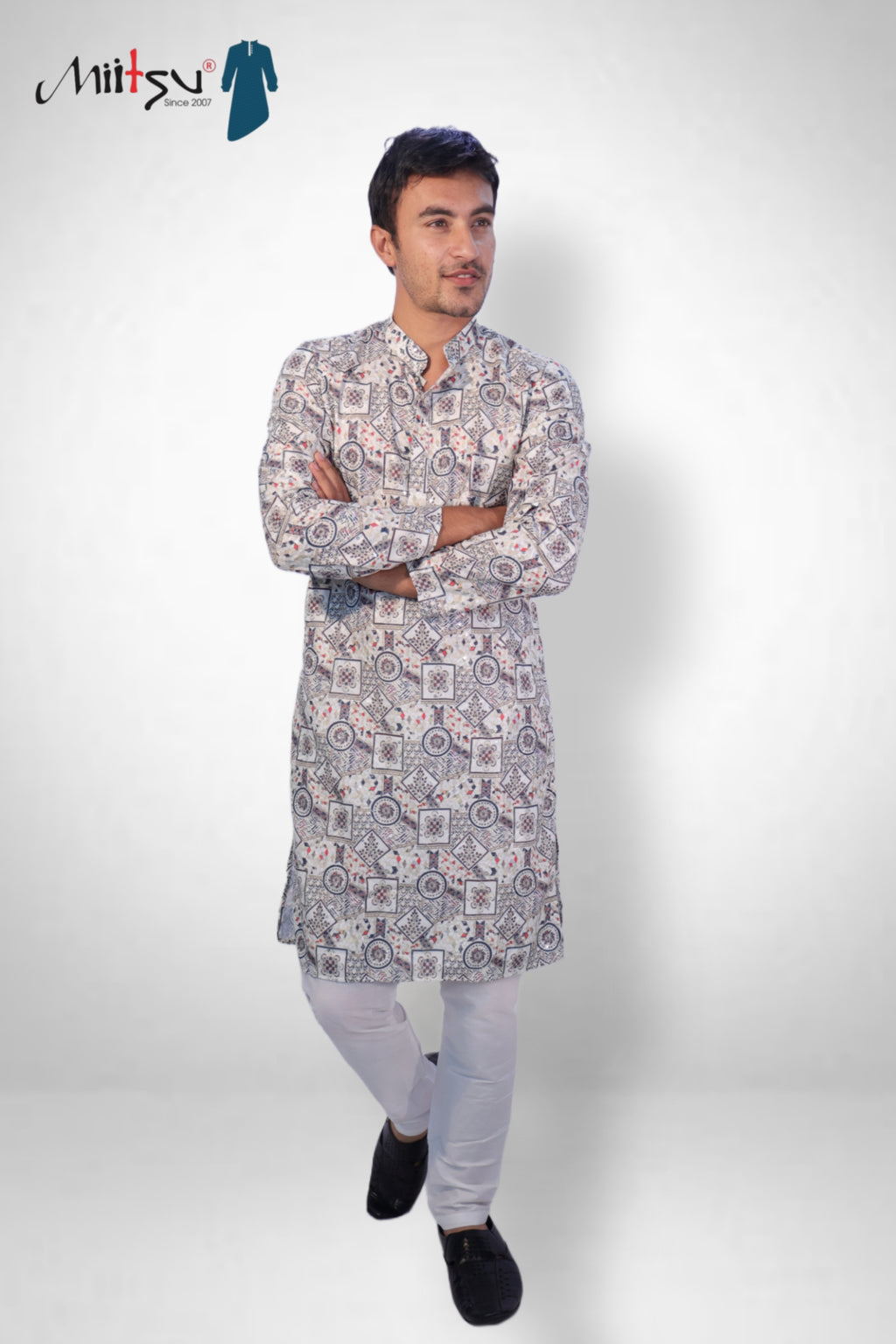 Mystic Mosaic Printed Kurta (123)