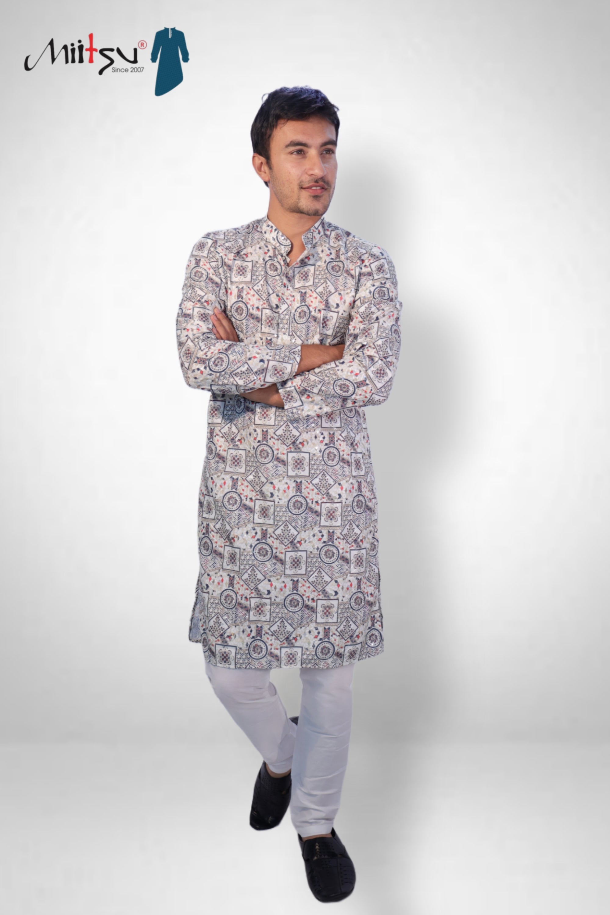 Mystic Mosaic Printed Kurta (123)