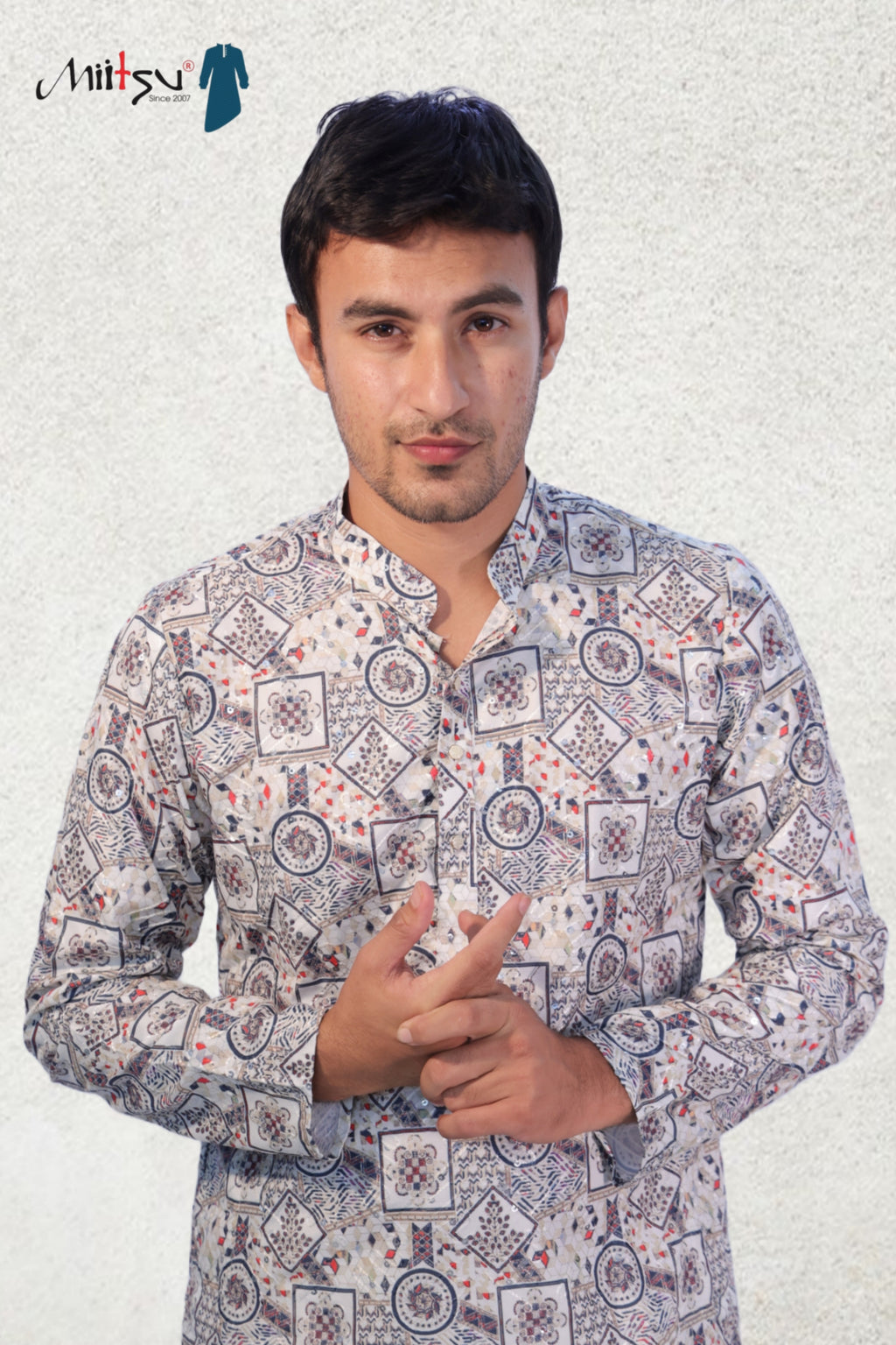 Mystic Mosaic Printed Kurta (123)
