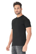 Mivaan round Neck Black T-Shirt (ST101)