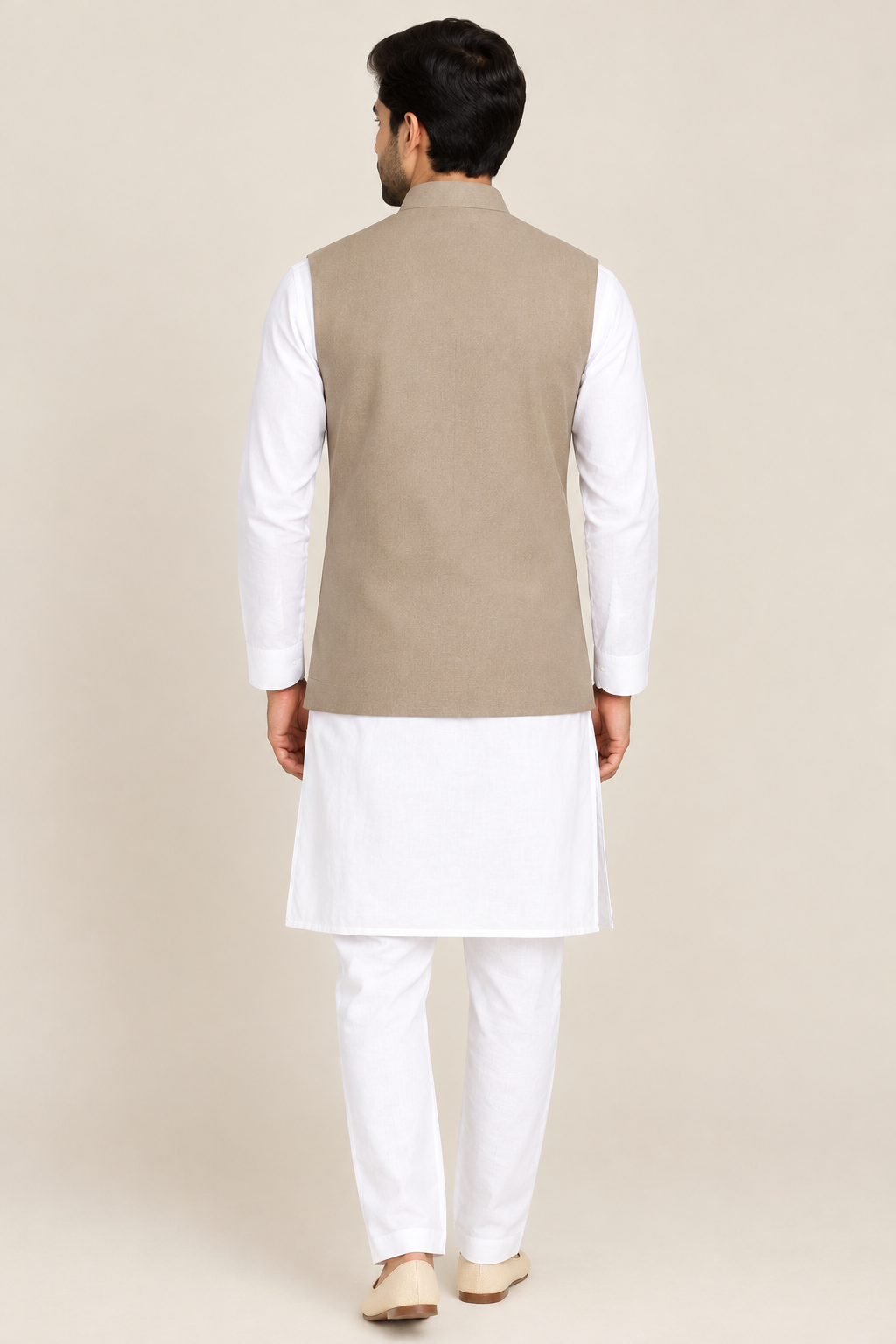 Classic Beige Men's Designer  Koti (460)