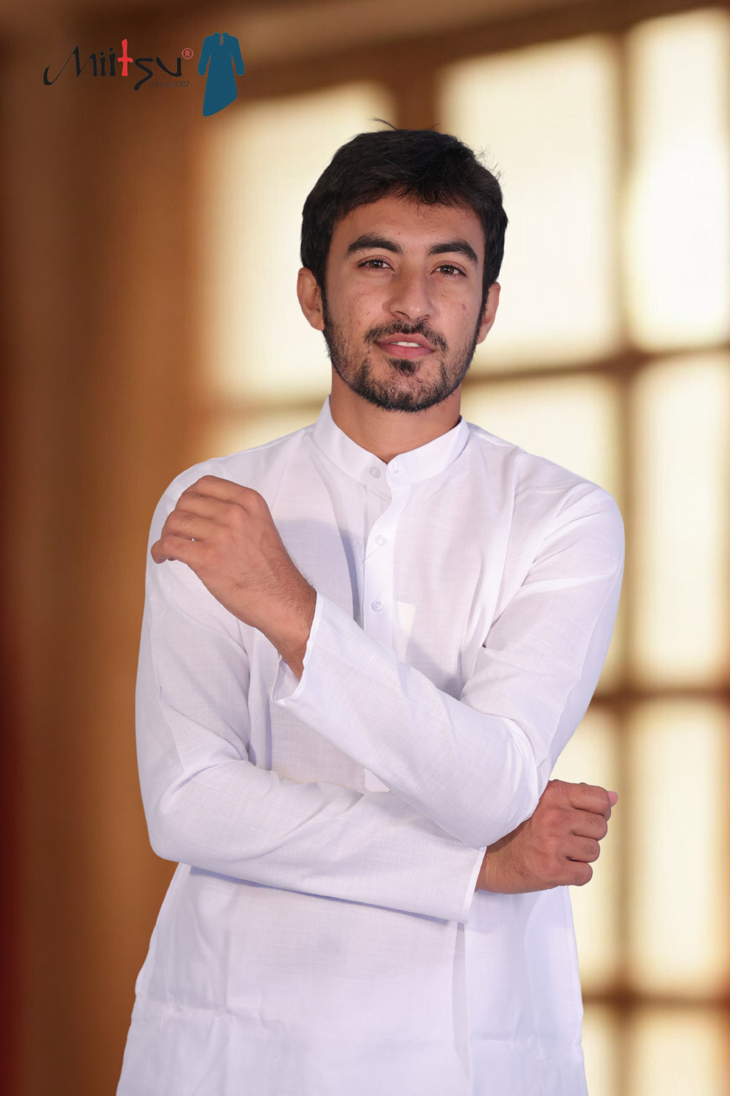 White Cotton Kurta – Minimal Elegance (1107)