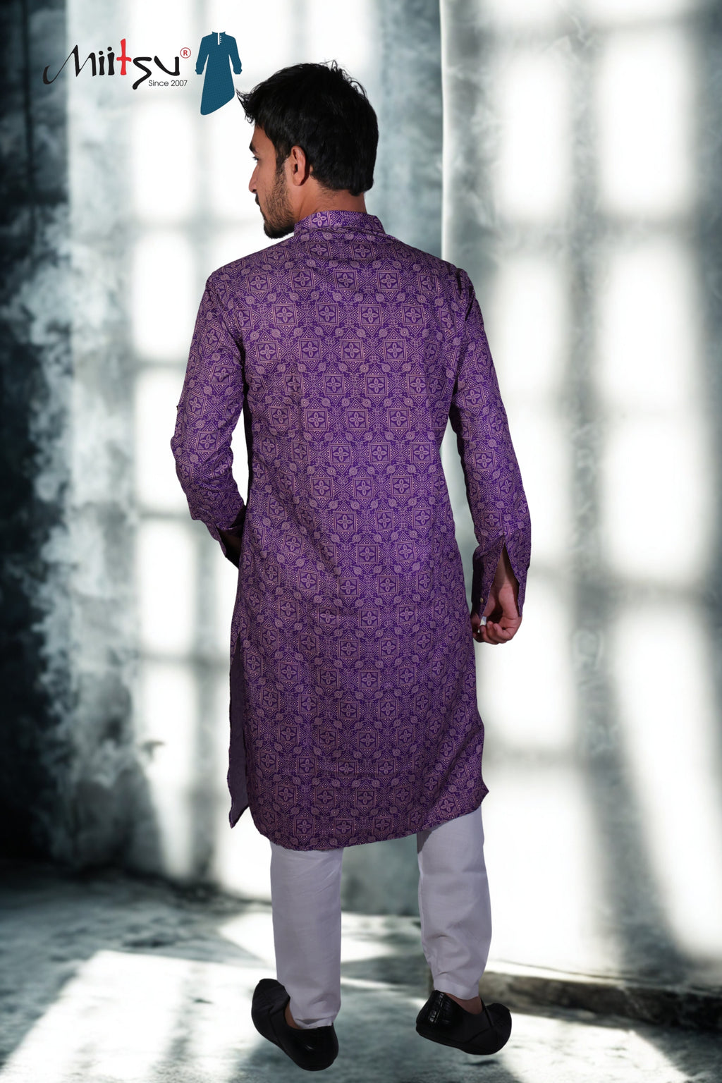 Regal Purple Heritage Kurta (8989)