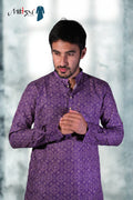 Regal Purple Heritage Kurta (8989)
