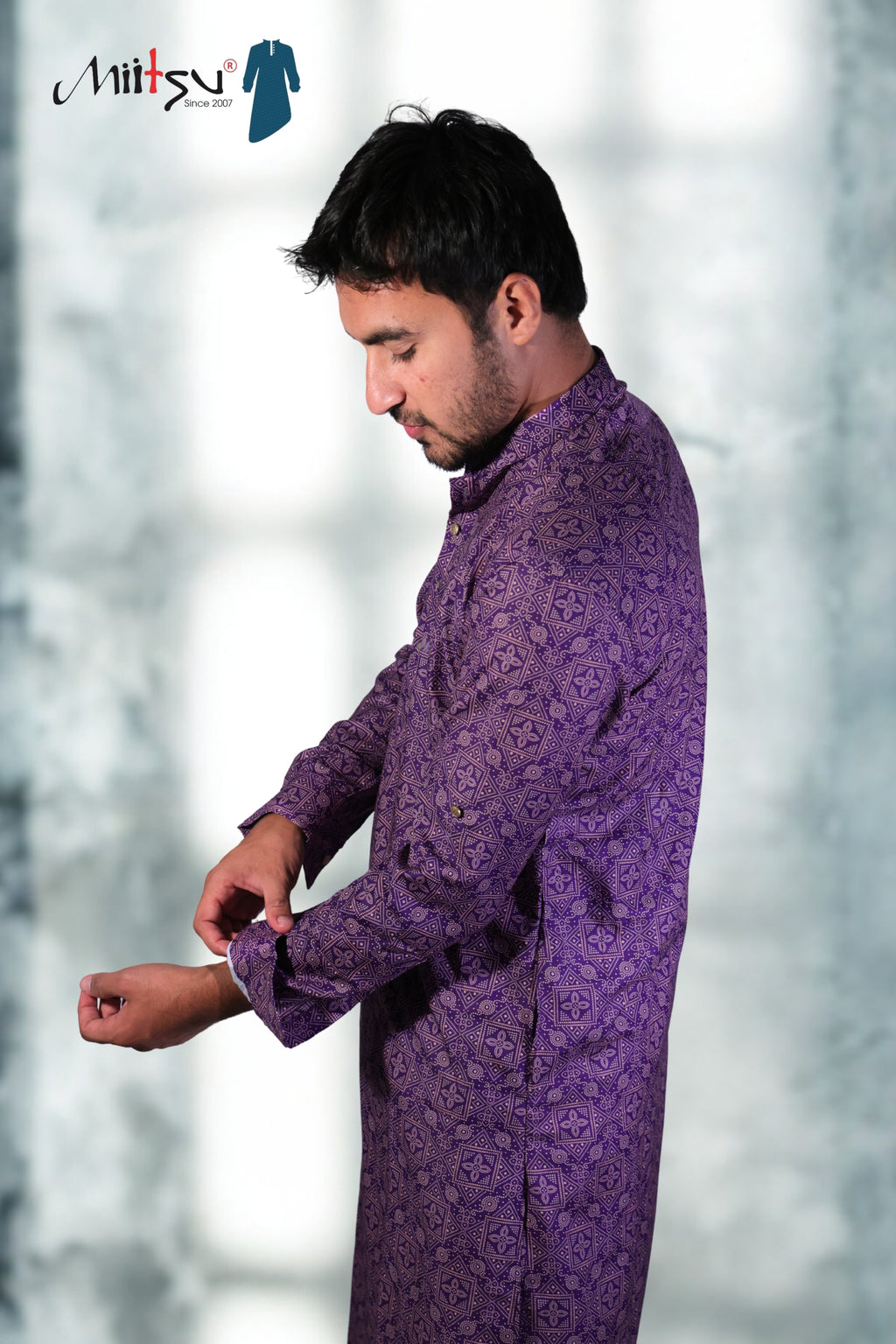 Regal Purple Heritage Kurta (8989)