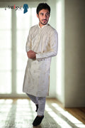 Regal Ivory Embroidered Kurta Set (10085)