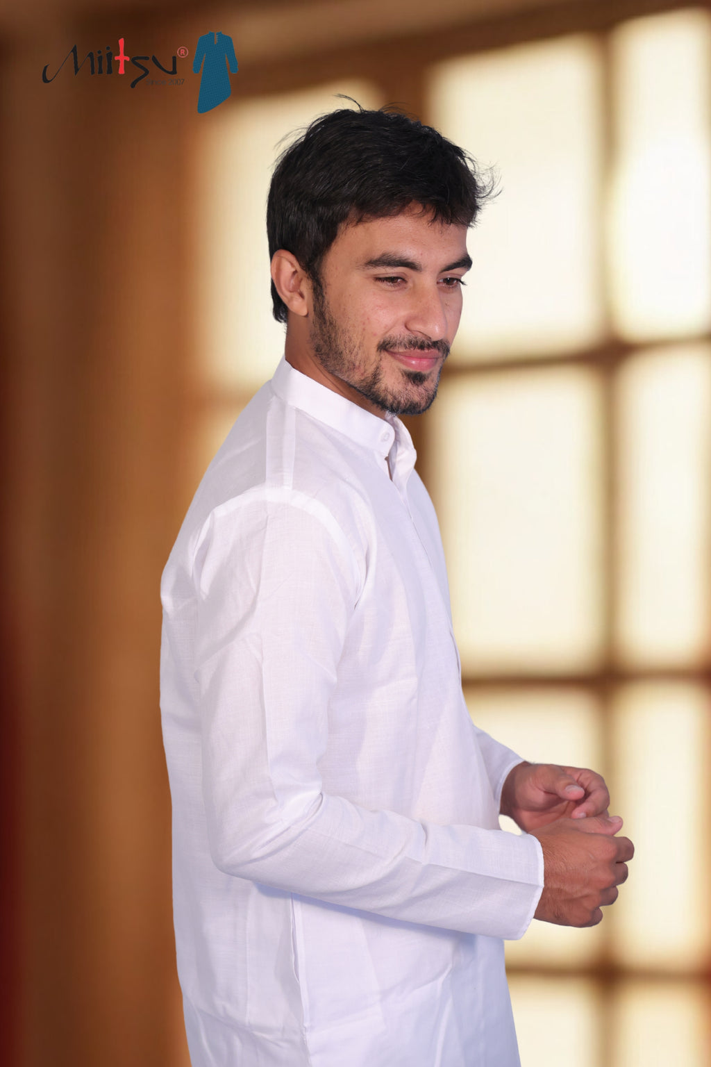 White Cotton Kurta – Minimal Elegance (1107)