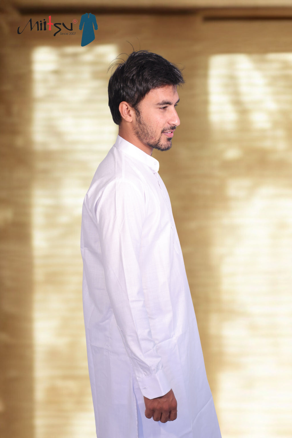 Classic White Cotton Kurta (1001)