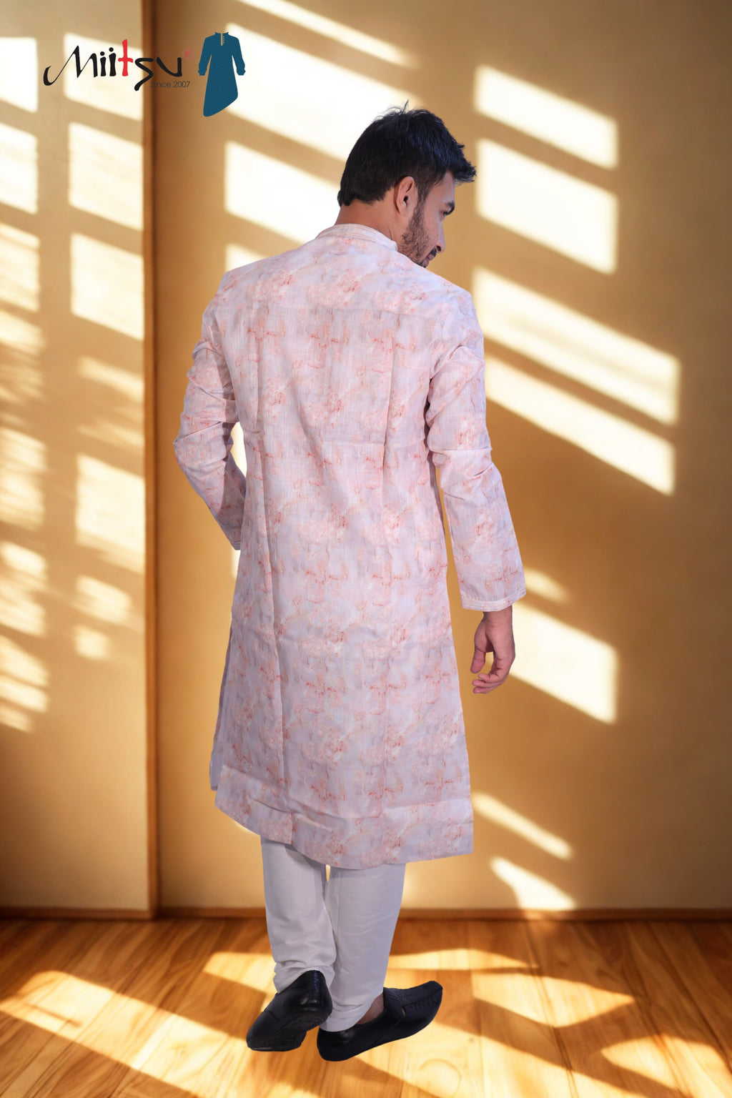 Subtle Elegance Pink Printed Kurta (1348)