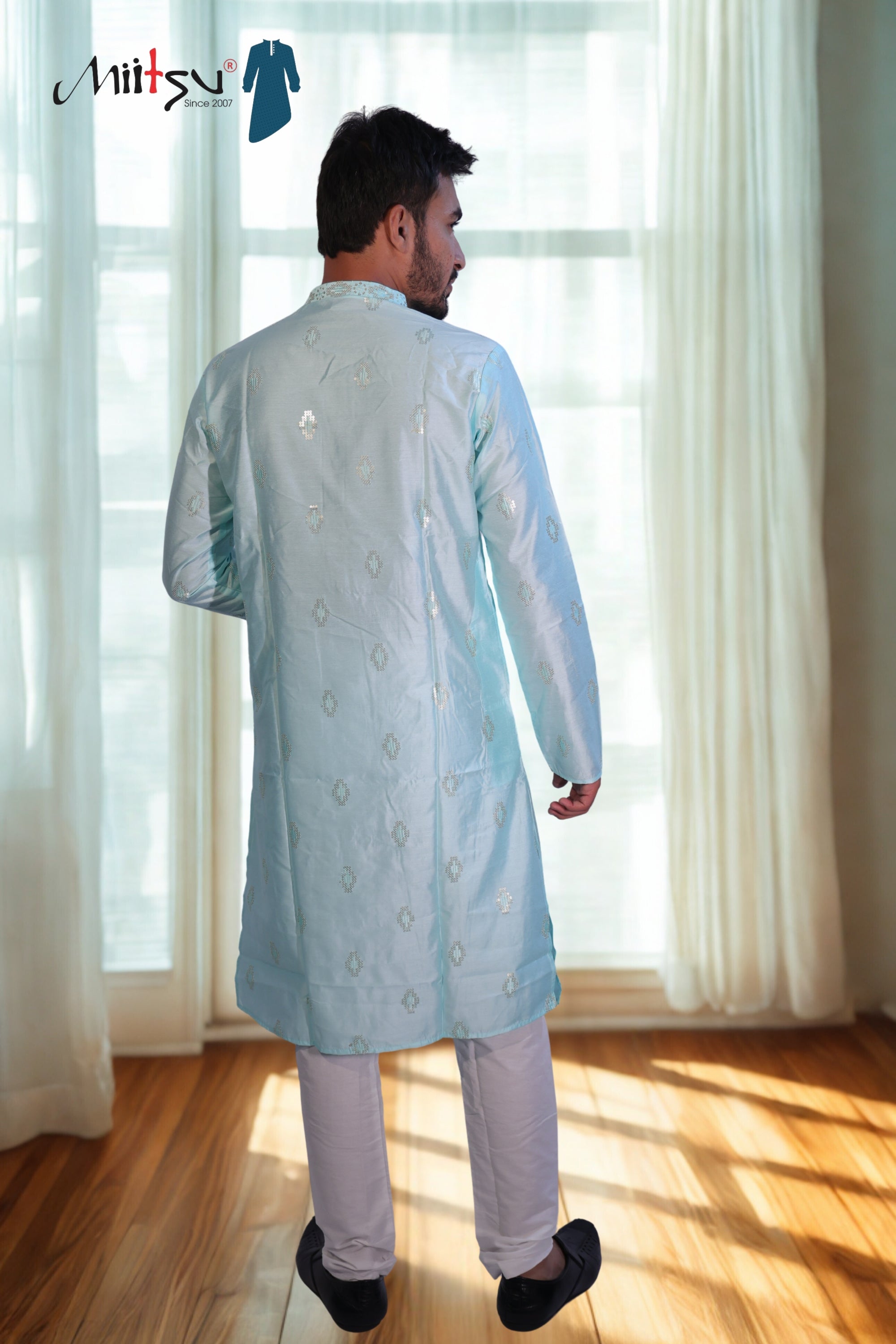 Aqua Shine Lilen Kurta Set (10085)