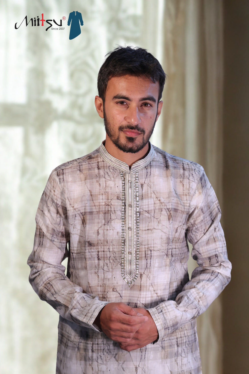 Marble Elegance Kurta – Contemporary Sophistication (1348)