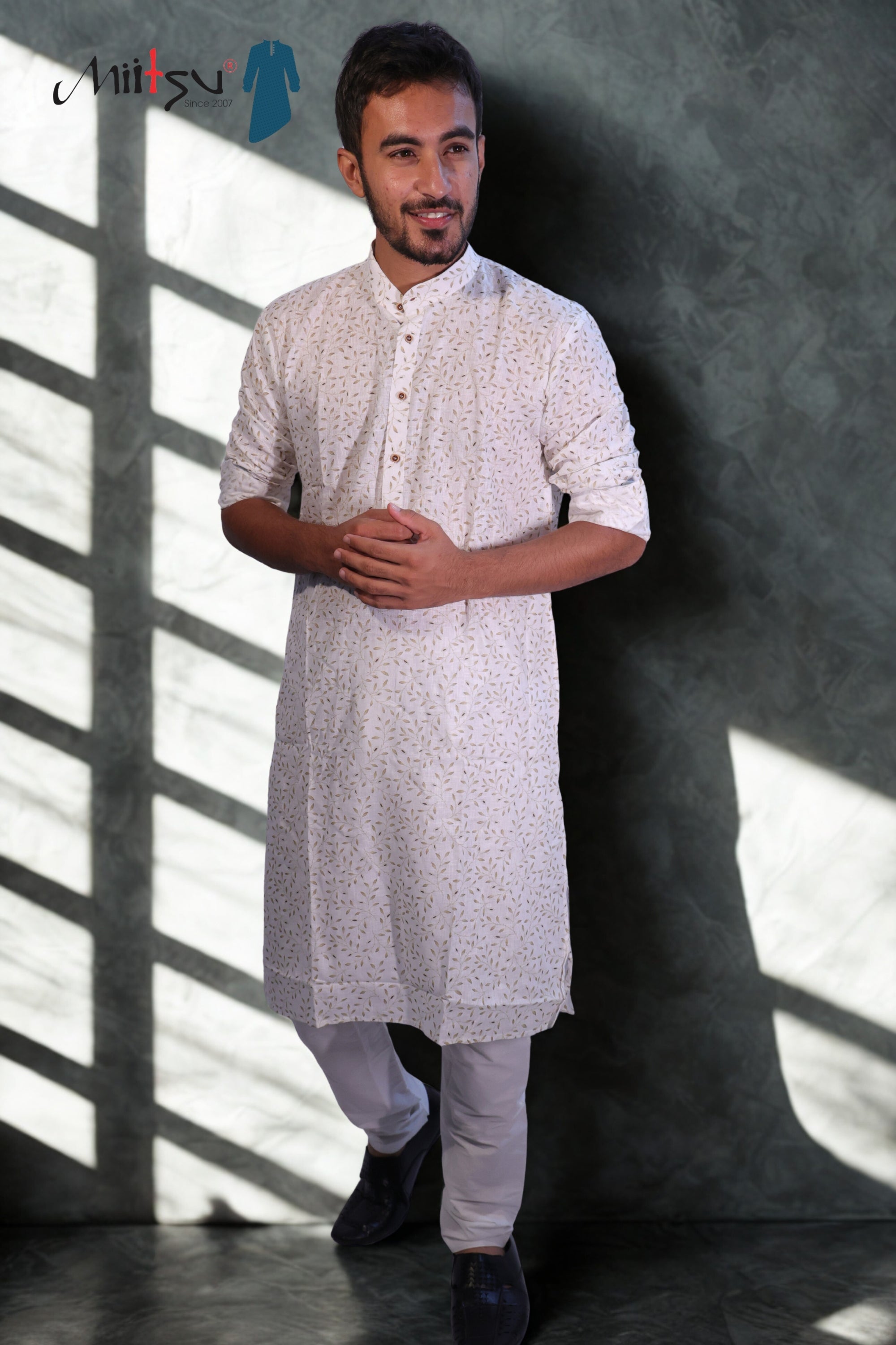 Ivory Breeze Printed Lilen Kurta(7802)