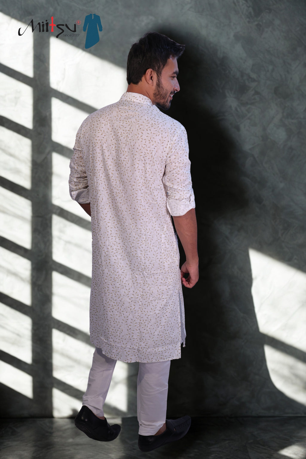 Ivory Breeze Printed Lilen Kurta(7802)
