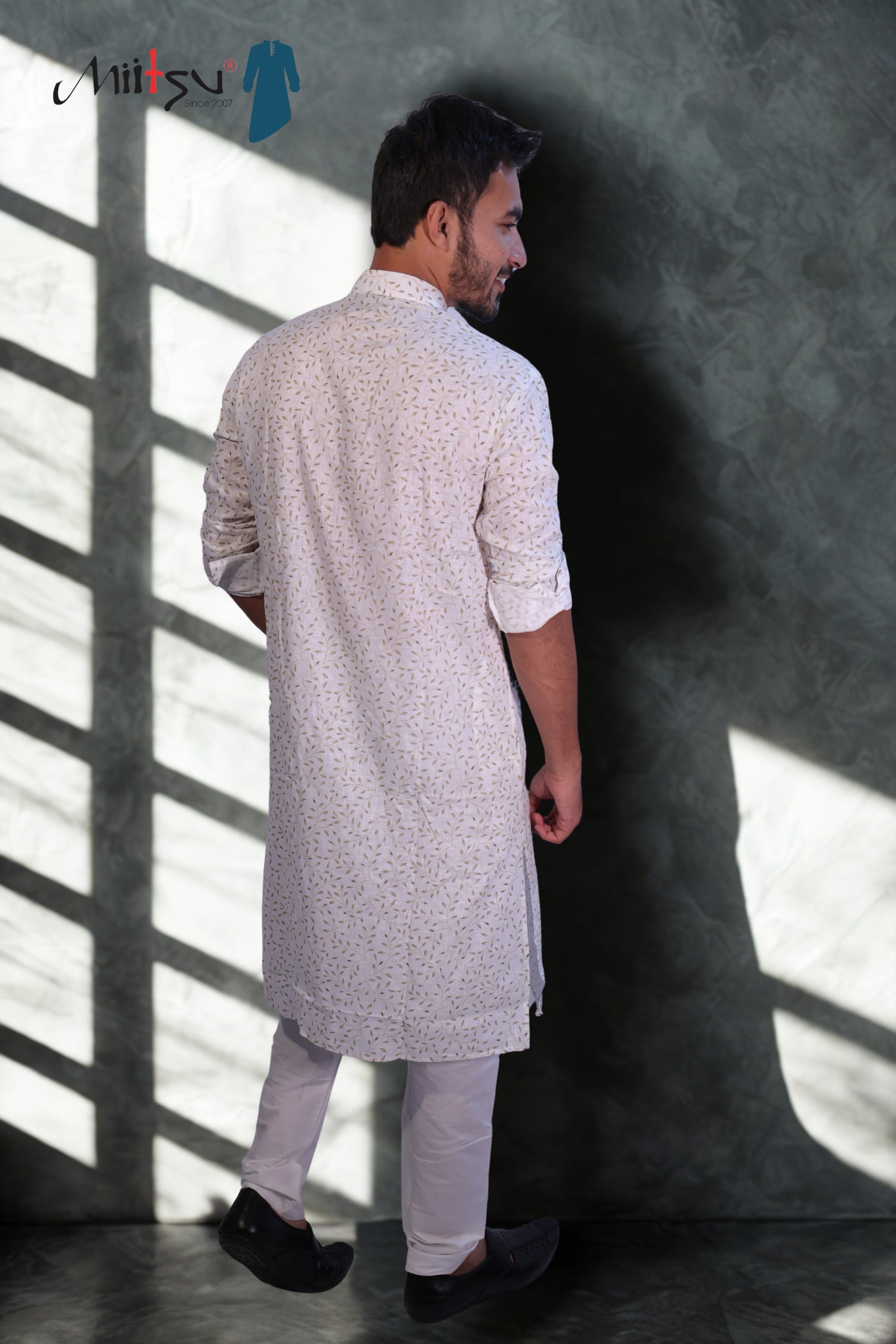 Ivory Breeze Printed Lilen Kurta(7802)