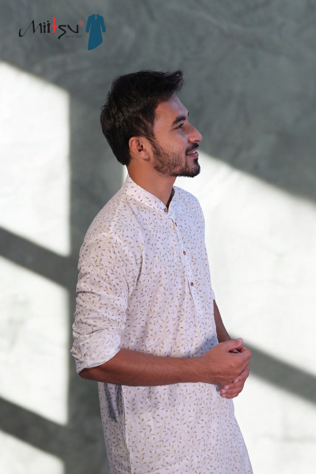 Ivory Breeze Printed Lilen Kurta(7802)