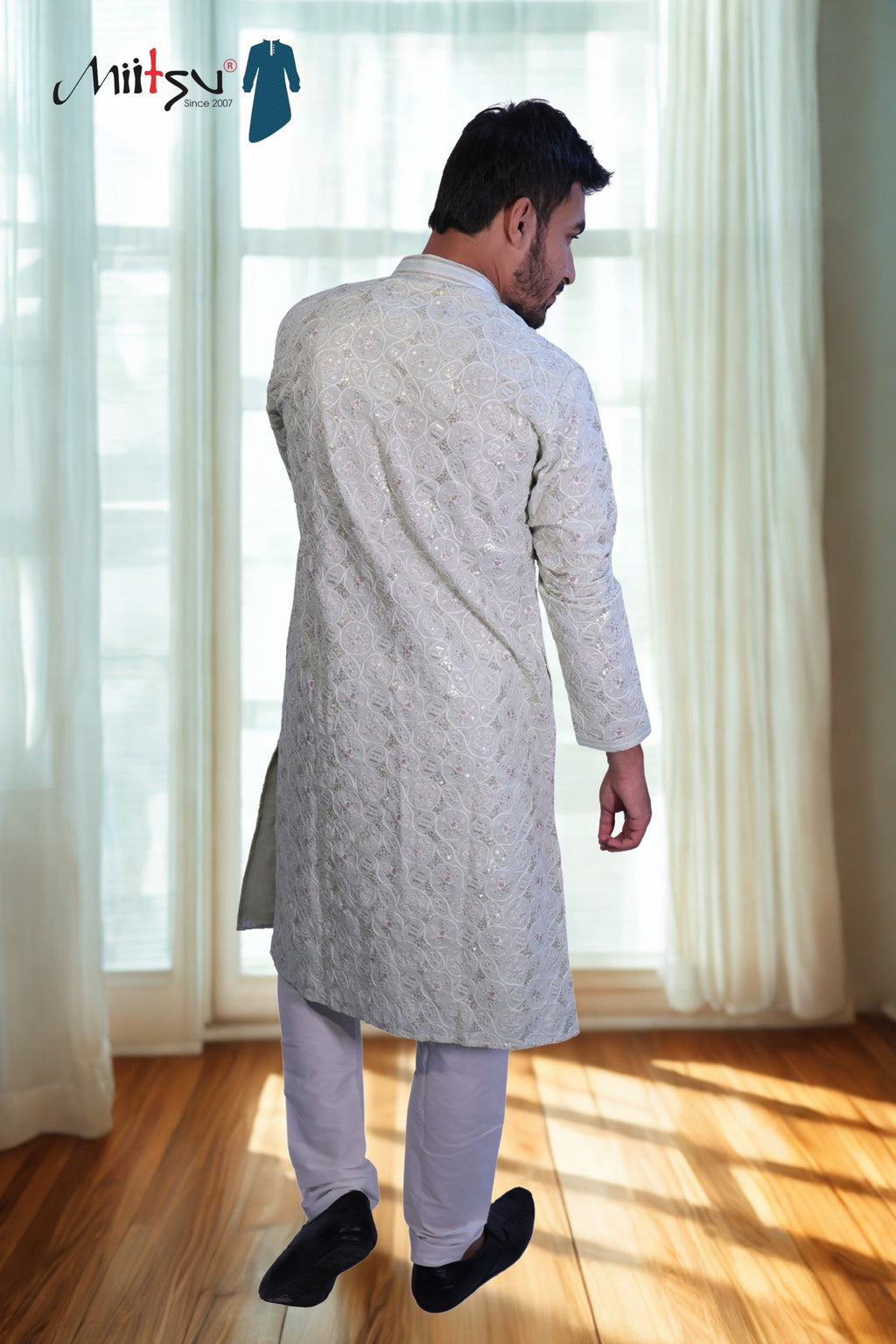 Pastel Royale Kurta Set – Timeless Grandeur(1214)