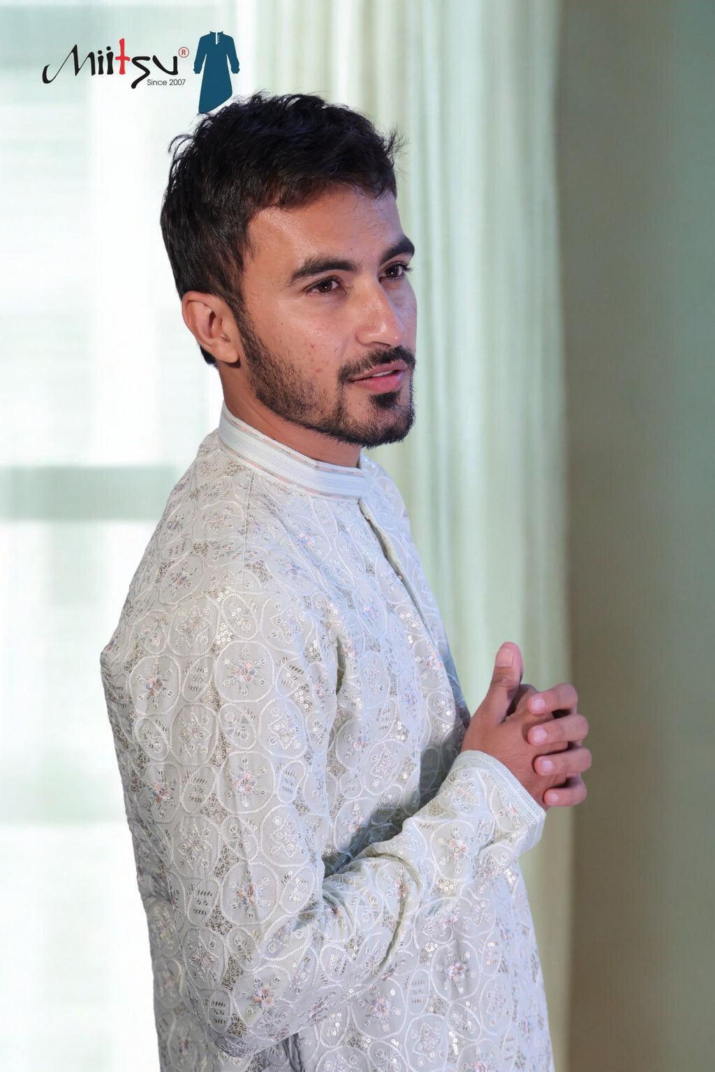 Pastel Royale Kurta Set – Timeless Grandeur(1214)