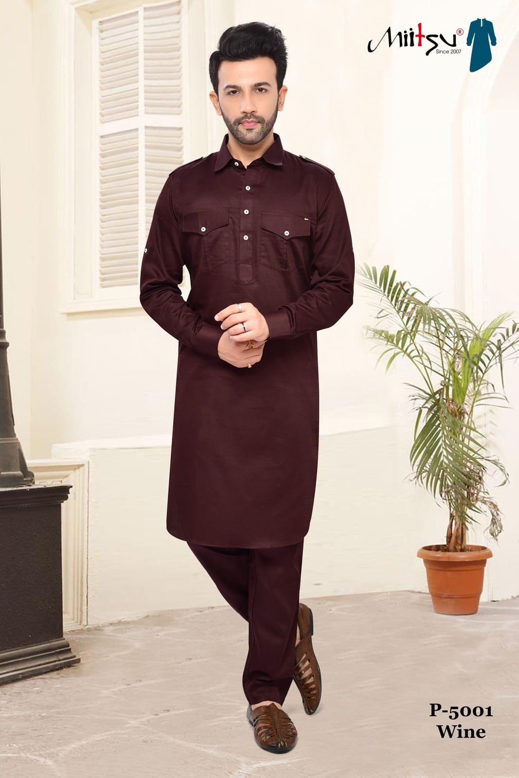 Men's Pathani Set(satin)