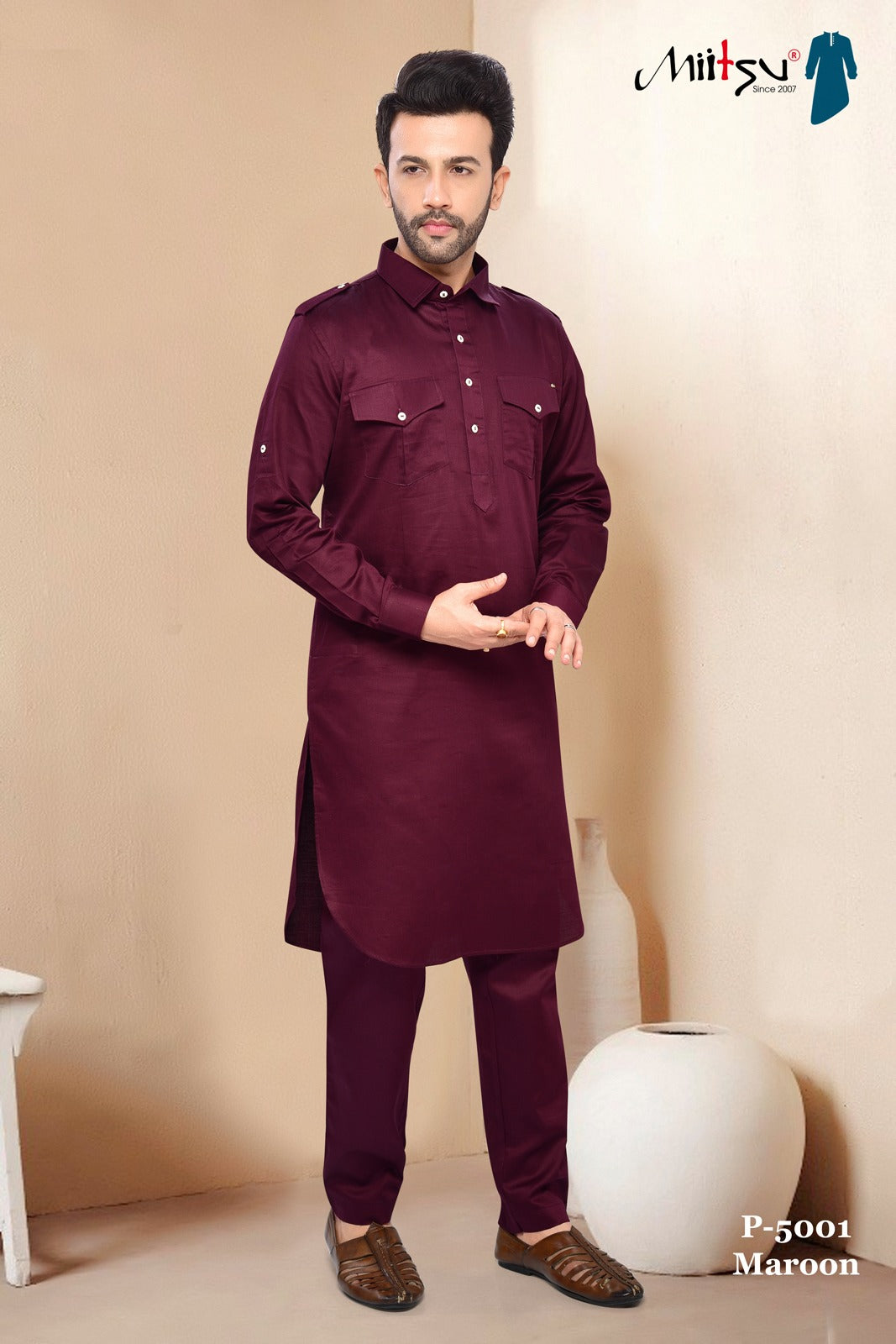 Men's Pathani Set(satin)